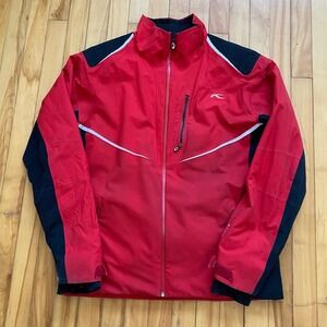KJUS Systems Ski Jacket Mens Size 56 2XL Red Black Full Zip Waterproof